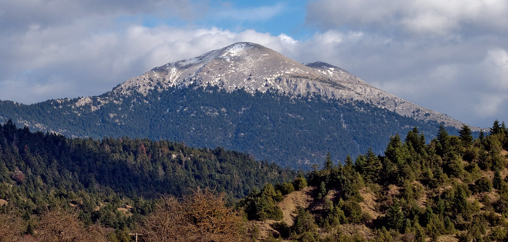 The peak of Ostrakina (1,981m) from the East